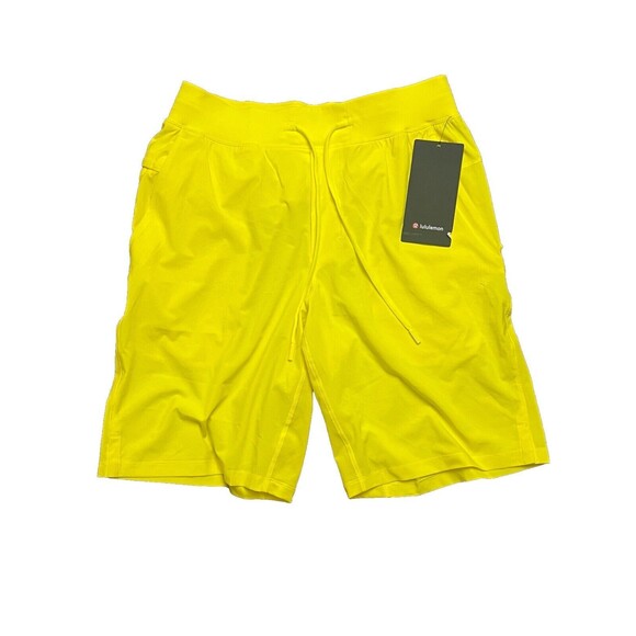 Lululemon Men's T.H.E Short Linerless 9” Sonic Yellow SNCY Size Medium New - Picture 1 of 4